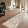 thumbnail image 5 of Roxstand 2'x12' Washable Runner Rug, Vintage Distressed Hallway Entrance Kitchen Rugs, Non Slip Stain Resistant Farmhouse Rug, Brown, 5 of 10
