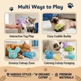 thumbnail image 4 of Pawsible 5 Pack Colorful Cactus Cat Toy Set, 100% Premium Cat Herb Filling, Natural Stimulation for Cats, Soft Teething Toys, Perfect Kitten Toys, 4 of 8
