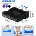 thumbnail image 2 of Thicken 19.7in Seat Cushion, Gel Seat Cushion for Long Sitting–Office Chair, Wheelchair, Car Cushion, Large Cooling Pad for Back Pain, Sciatica, Tailbone Pain Relief, 2 of 8