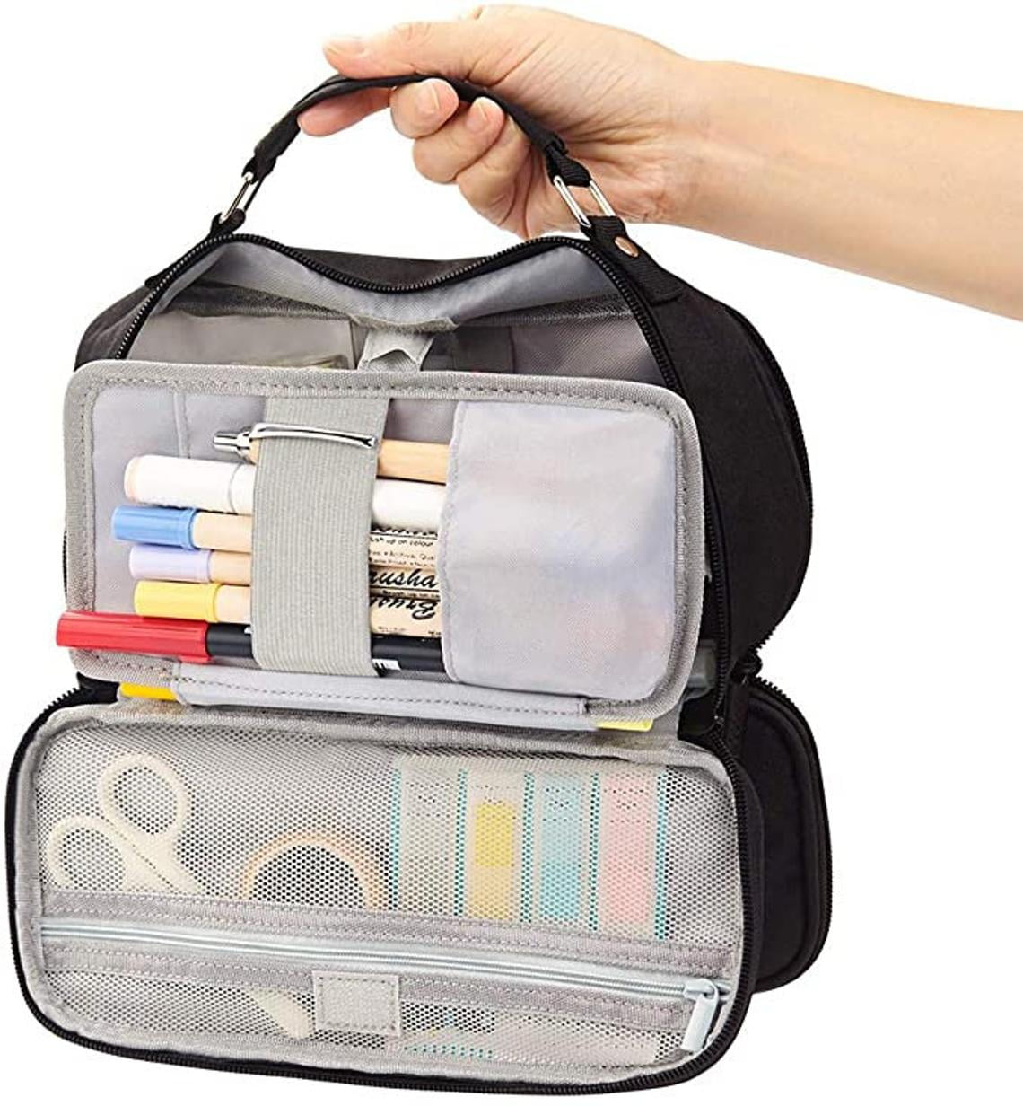 Waxed Canvas Pencil Case, Small Pencil Pouch, Small Make up Bag, Pencil  Holder, Triangle Pencil Bag, Zipper Pouch, Cute Pencil Bag 