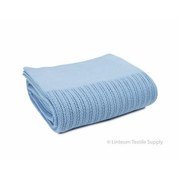 Hospital Thermal Blanket 66x90 in. Blue OpenCell Weave