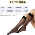 thumbnail image 6 of CAILDANL Sheer Knee High Stockings for Women, 6/12 Pairs Nylon Trouser Socks, 6 of 6
