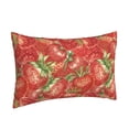 thumbnail image 2 of Fotbe Strawberry Pillow Cases - Envelope Closure - Luxury, Extra Soft, Cooling Pillow Covers - Wrinkle, Fade, Stain Resistant-16"x24", 2 of 9