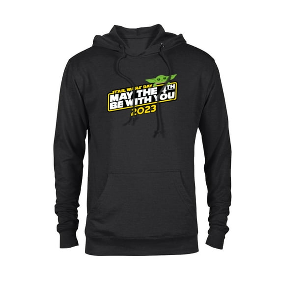 Star Wars Day May the 4th Be With You 2023 Logo Grogu - Pullover Hoodie for Adults - Customized-Black