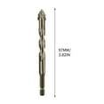 thumbnail image 3 of Ceramic Tile Drill Bit Under $5! Yannianjz Four-Edges Serrated Drill Bit for Ceramic Tile, Glass, Concrete, Stainless Steel, Eccentric Dry Beating, High Performance, Titanium Coated, 3 of 6