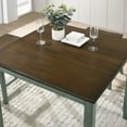 thumbnail image 5 of Furniture of America Popla Wood 5pc Counter Dining Set, Antique Green, 5 of 6
