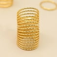 thumbnail image 5 of Opvise 5Pcs Women Knuckle Rings Multi Circles Simple Adjustable Elasticity Finger Rings Jewelry Accessories, 5 of 8