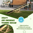 thumbnail image 6 of PawHut Wooden Dog Agility Seesaw for Training and Exercise, Platform Equipment Run Game Toy Weather Resistant Pet Supplies, Yellow, 6 of 9