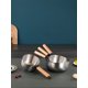 thumbnail image 3 of Stainless Steel Snow Flat Pot With Wooden Handle For Home Cooking, Thickened Multifunctional Stew Pot, Compatible With Induction Cooker, Milk Pot, 3 of 5
