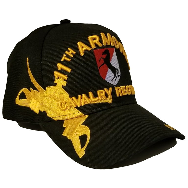 11th Armored Cavalry Regiment ACR Baseball Cap US ARMY Black Horse