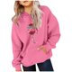 thumbnail image 2 of Cowsor Cute Hoodie for Teen Girls Trendy Bow Print Preppy Hooded Sweatshirts Kids Pullover Long Sleeve School Outfits, 2 of 6