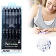 thumbnail image 2 of Erasable Pens, 6 Pens Per Box, Black Ink, 6 PCS Erasable Gel Ink Pens, Refillable & Retractable Pens Black Ink Smooth Writing Pens, 0.5mm Point Pen, Ideal for Schǒ-ǒl, Journaling, & Office Writing, 2 of 9