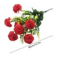 thumbnail image 3 of Carnation Artificial Flowers, 7 Heads Fake Carnation Bouquets Silk Flowers Arrangements Artificial Cemetery Flowers, for DIY Flower Wall Wedding Bouquets Centerpieces Arrangements Decorations, 3 of 6