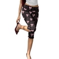 thumbnail image 2 of Women Y3k Side Split Capri Pants Polka Dots Low Rise Fitted Cropped Leggings Casual Stretchy Dressy Capris Going Out, L, 2 of 8
