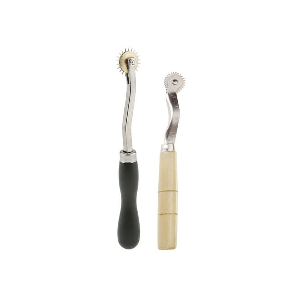 2 Pcs Traceur de Bord Dentelé Roue de Traçage Tailleur