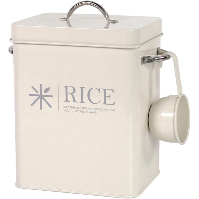HUGFEGWE Metal Rice Storage Container, Flour Storage Container Pots, Laundry Flour Container, Cereal Oat Canister CA919-138427