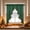 Green, variant on VOTRUDI 23.62×39.37in Plaid Christmas Tree Shape Swags Valance Curtains Light Filtering Snow Views Window Curtain With Tassel Fringe Farmhouses