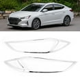 thumbnail image 3 of Front Light Trim 2pcs Car Exterior Headlight Cover Front Light Lamp Trim Fits For  Elantra 2018-2019, 3 of 8