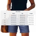 thumbnail image 4 of VBVC Women's Elastic High Waisted Denim Shorts,Drawstring Cuffed Washed Bottoms For Women,Ladies Stretchy Summer Jean Shorts with Pockets,Blue,S-2XL, 4 of 6