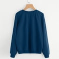 thumbnail image 5 of Bjutir Womens Sweatshirts Fashion Casual Cat Print Round Neck Sweater Loose Long Sleeve Pullover Navy, 5 of 5