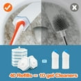 thumbnail image 5 of JEHONN Disposable Toilet Brush Holder Wall Mounted with 40 Refills for Sink(Orange), 5 of 7