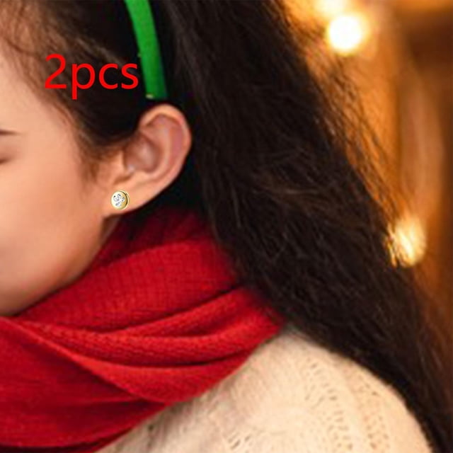 Pendientes navideños, pendientes colgantes, accesorios estéticos para disfraces, pendientes de botón navideños, decoración de gota para compromiso, , Ángel Dorado Angulo dorado