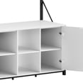thumbnail image 2 of ModFusion 48" Modern White Farmhouse Aquarium Stand with Storage Cabinet & Power Outlets – Heavy-Duty Fish Tank Stand Fits Up to 120 Gallons, 2 of 10