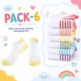 thumbnail image 4 of EALLCO Girls Ankle Socks 12 Pairs Lightweight Soft Breathable Multi-Color Kids Socks for School Daily Wear, 4 of 7