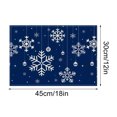 thumbnail image 3 of Vrorvz 4 Pack Placemat Set Christmas Thanksgiving Decorations Festive Design Easy to Clean for Holiday Gatherings Family Dinners or Casual Meals 17.7x11.8in Blue, 3 of 8