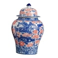 thumbnail image 4 of TISHITA Ginger Jar Ceramic Porcelain Storage Jar ,Chinese ,1300ml Container with Lid Decorative Jar Tea Storage Bottle Jar for Coffee dragon, 4 of 8