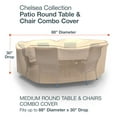thumbnail image 3 of Budge Medium Tan Patio Round Table/Chairs Cover, Chelsea, 3 of 7