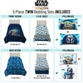 thumbnail image 5 of Star Wars Grogu Blue 5 Piece Twin bed Set w/ Sham, 100% Microfiber, 5 of 7