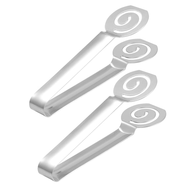 2PCS Stainless Steel Tea Bag Squeezer Filterable Tong Tea Bag Strainer for Food Cooking Kitchen