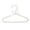 White, variant on Hwoehyo Pearl Plastic Pet Clothes Hangers, 1Pc, Pink, 25CM