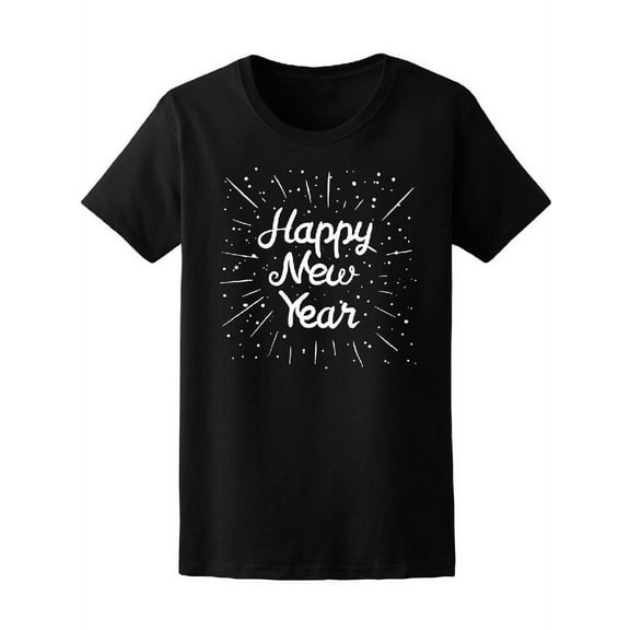 Festive Happy New Year T-Shirt Women -Image by Shutterstock, Female Small