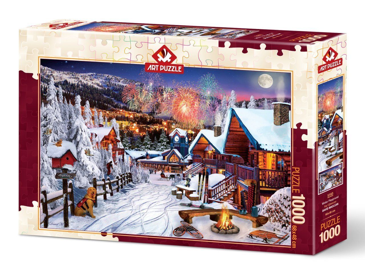 Heidi Puzzle 'Bonjour' – 1000 Teile, Fertiges Motiv 68x48 Cm, Aus Karton, Für Puzzle-Fans & Entspannung