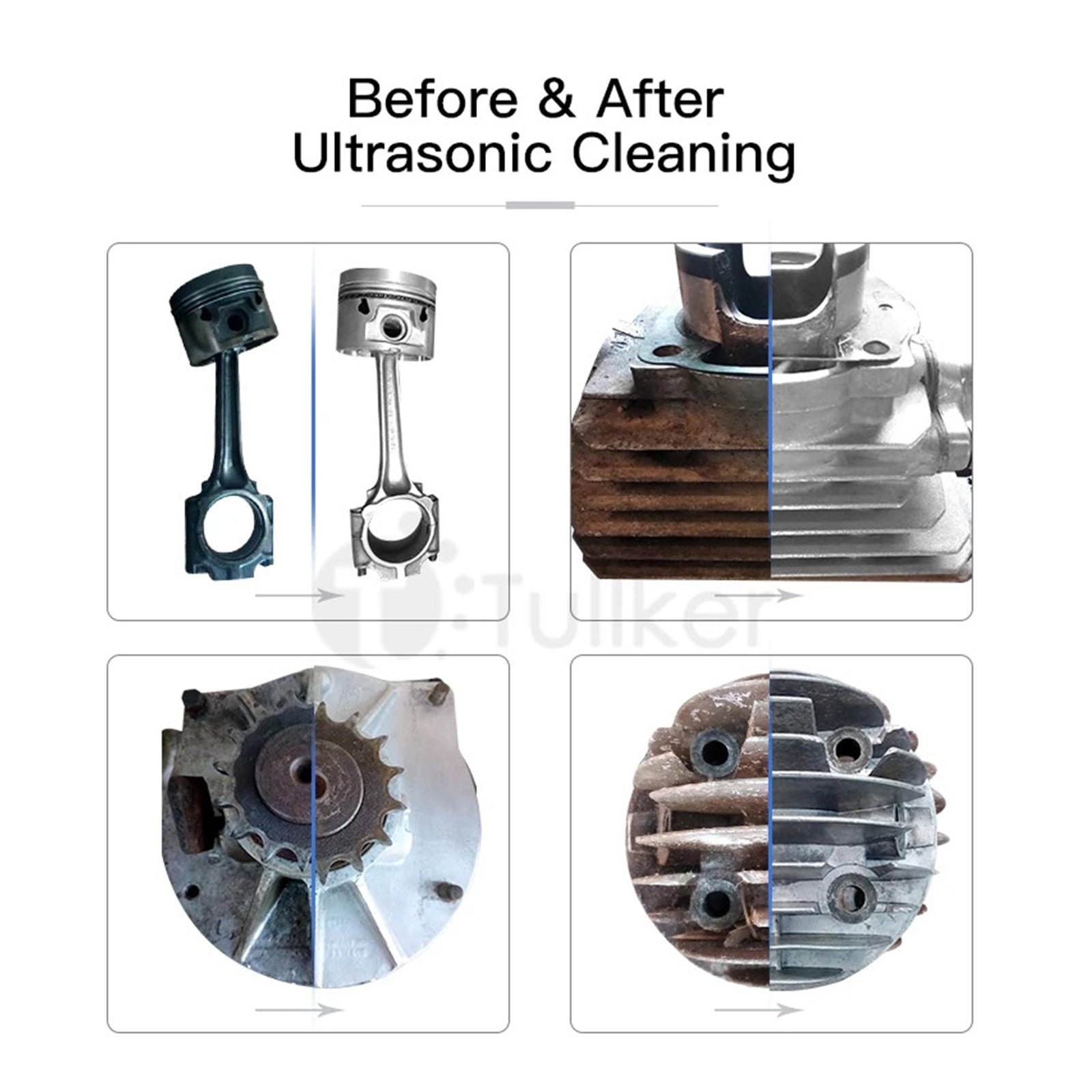 1800W Ultrasonic Cleaner Machine With Vibrating Rod And Generator Lab Ultrasound Cleaning Engine DPF Rust Oil Degreasing