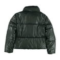 thumbnail image 2 of Levi's Womens Faux Leather Quilted Puffer Jacket, Green, Large, 2 of 2