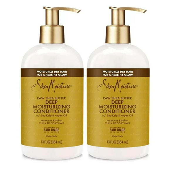 Shea Moisture Raw Shea Butter Deep Moist Conditioner 13oz (Pack of 2)
