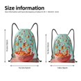 thumbnail image 2 of Kdxio Sac à Cordon Motif Céréales Colorées Flottant pour Gym Sport École Voyage Sac Léger avec Cordons Réglables Tissu Imperméable-Moyen, 2 of 6