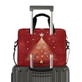 thumbnail image 2 of 16" Laptop Briefcase for Work Travel Laptop Shoulder Bag Carrying Handbag Laptop Case Red Christmas Tree, 2 of 8