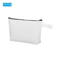 thumbnail image 3 of Uxcell 10.2 x 5.5" Canvas Makeup Bags with Strap, 10 Pack Pencil Cosmetic Zipper Bag Case Toiletry Pouch, White, 3 of 6