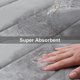 thumbnail image 3 of Memory Foam Bath Mat, Non-Slip Backing, Soft, Water Absorbent, for WC and Bathroom, Memory Foam, Grey, 50 x 60 cm, 3 of 4