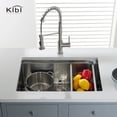 thumbnail image 2 of Kibi 28? Undermount Single Bowl Stainless Steel Workstation Sink ? K1-S28T, 2 of 3