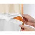 thumbnail image 5 of AllWays Plaza No Hook Shower Curtain with Snap in Liner Set Less Time Waffle Shower Curtain for Bathroom 75" L x 72" W Orange, 5 of 16