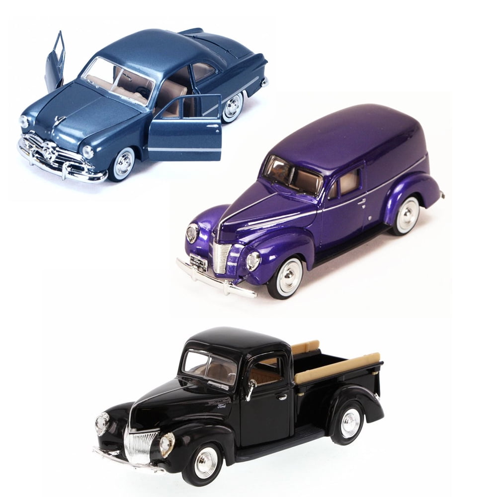 Best of 1940s Diecast Cars - Set 34 - Set of Three 1/24 Scale Diecast