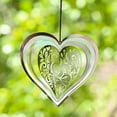 thumbnail image 4 of Heart Wind Spinner, Stainless Steel Wind Chime for Garden, Outdoor Patio Decor, Reflective Heart Shaped Hanging Spinner - Valentine's Day Gift, 4 of 7