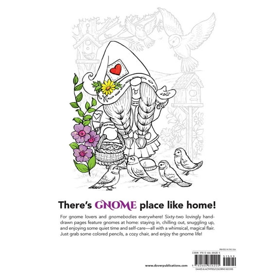 Gnomes at Home Coloring Book, 128 pages (Paperback)