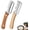 1Set, variant on 2-Pack Vegetable Peeler, Multifunctional Vegetable Peeler with Wood Handle & Bottle Opener, Stainless Steel Blade