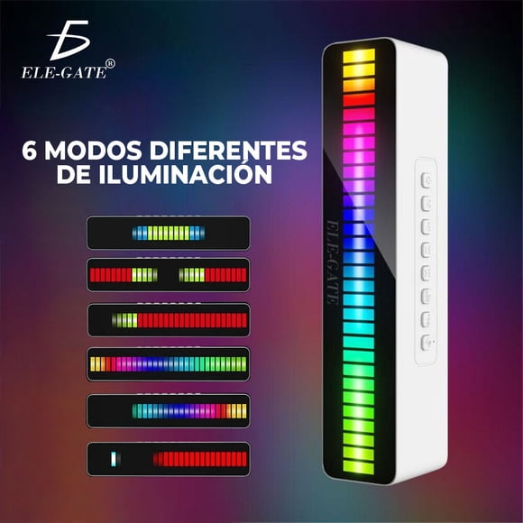 Bocina Bluetooth Barra De Luces Led Rgbw Inteligente